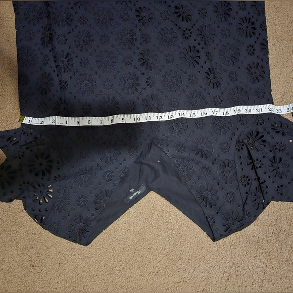 Madewell Eyelet-Mix Midi Dress - Picture 8 of 9